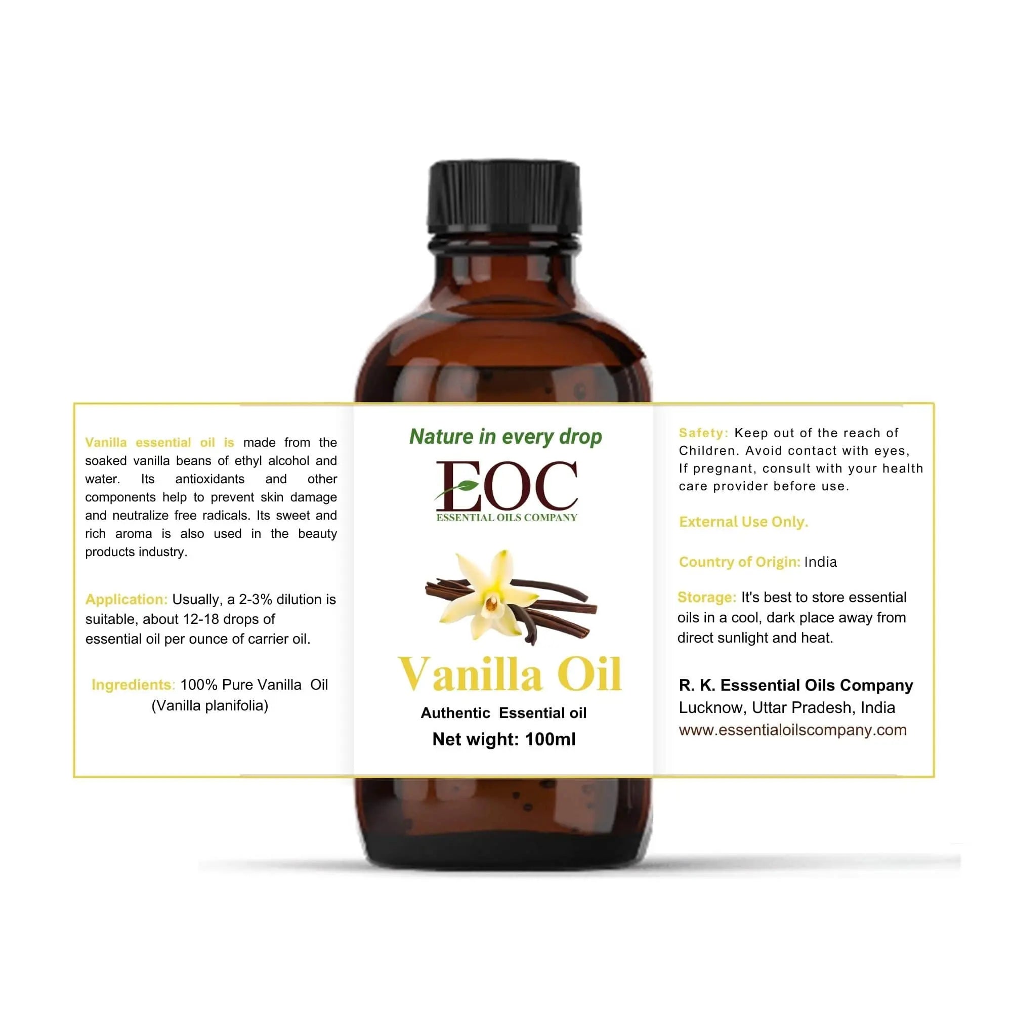 Vanilla Essential Oil - R K Essential Oil